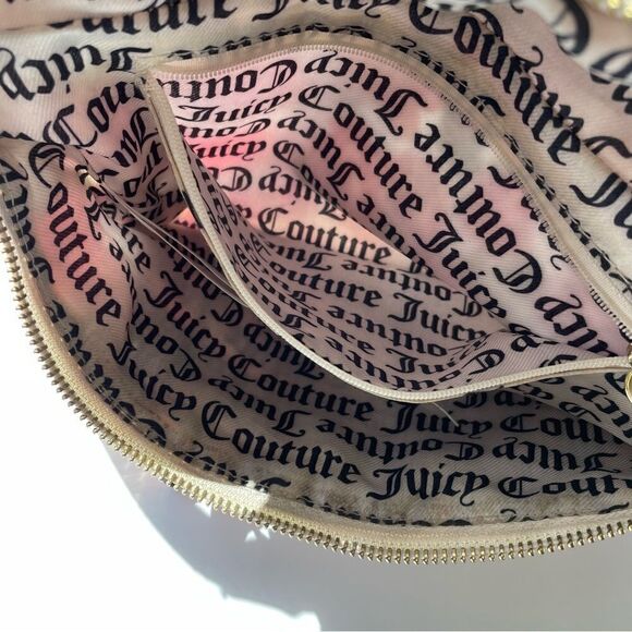 JUICY COUTURE Floral Rose Heart Fanny Pack Hip Bag Purse - Picture 7 of 9